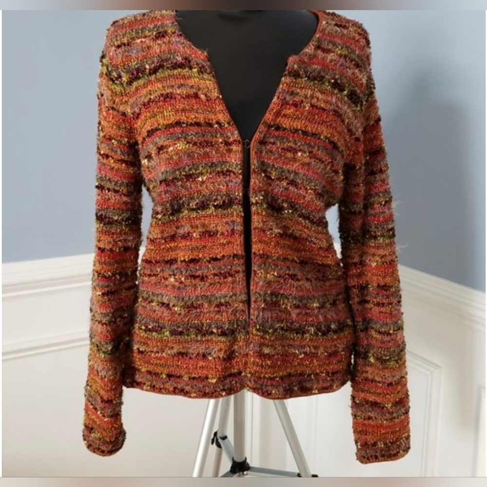 Talbots Multicolor Womens Cardigan- XL
